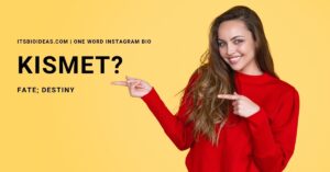 Weird One Word Instagram Bio With Meaning