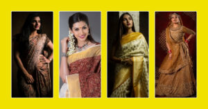 200 Brown Saree Captions with Emoji for Instagram and Other Social Media Posts